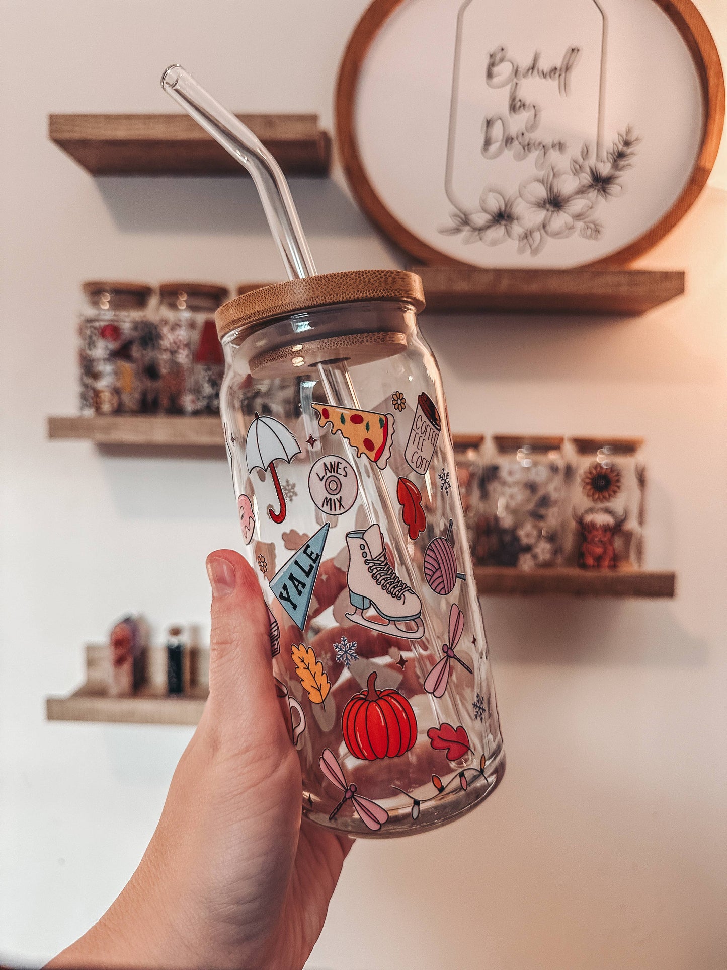 Gilmore Girls Glass Can Cup: 20oz
