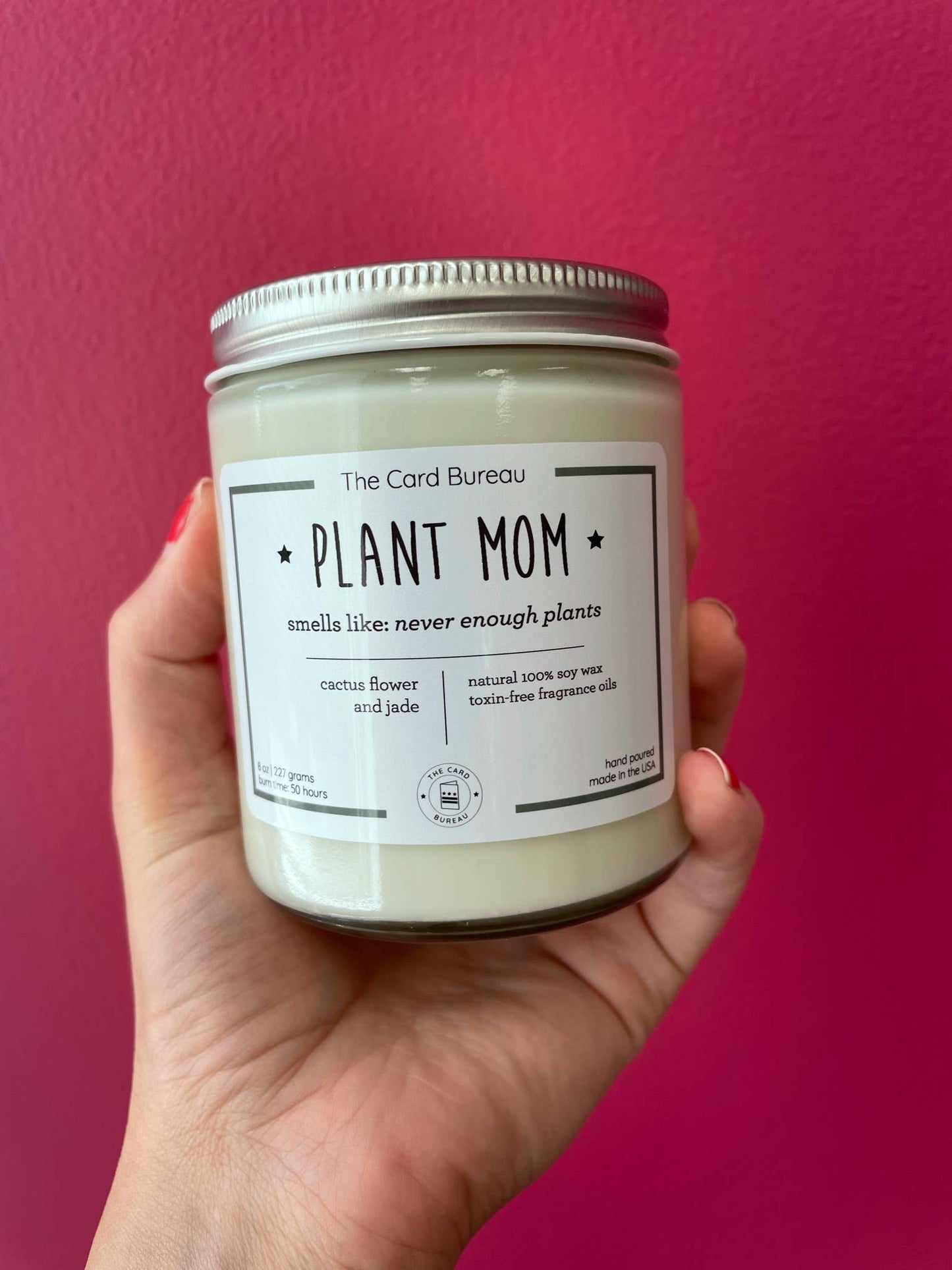 8 oz Plant Mom Soy Candle
