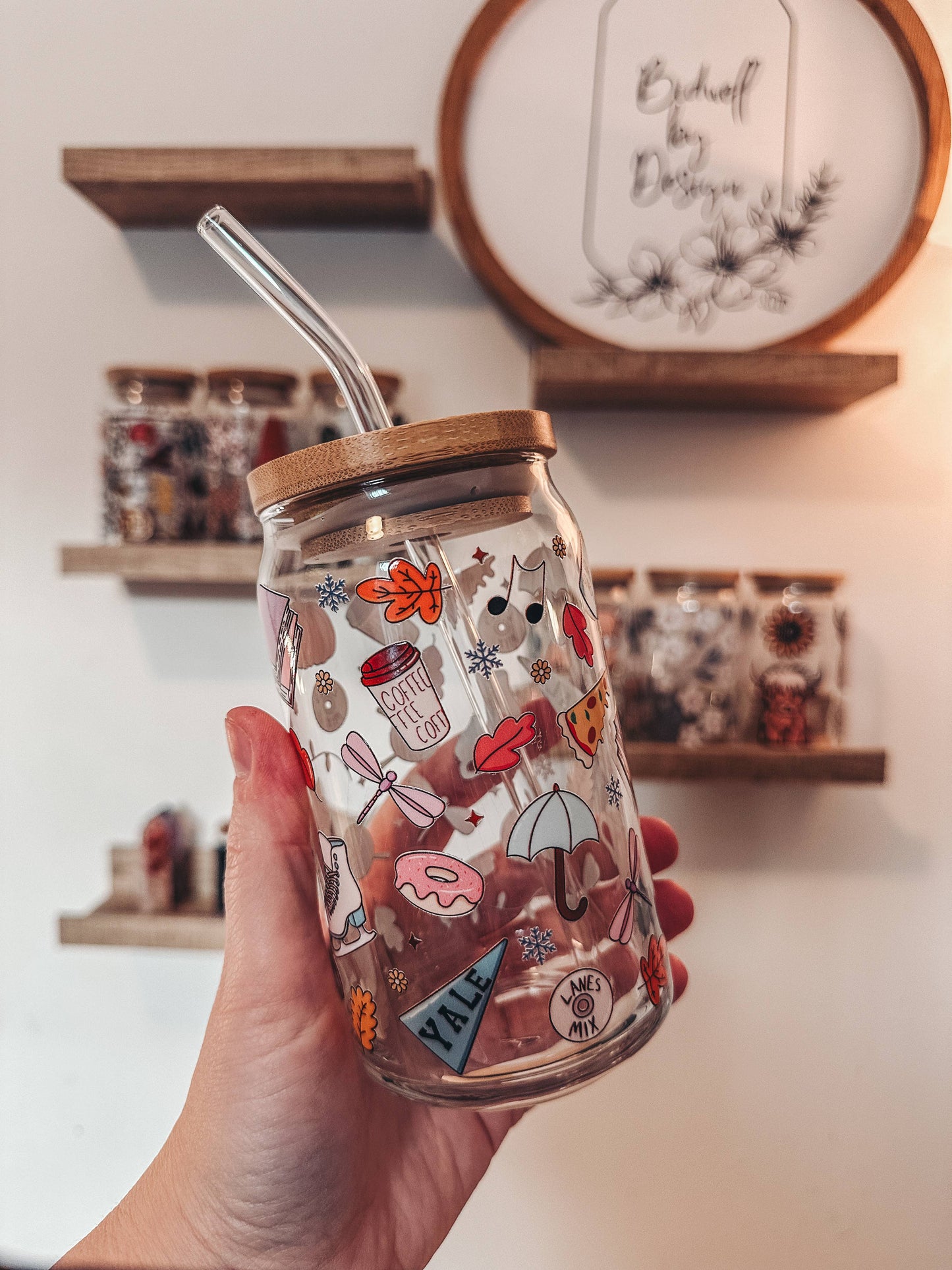Gilmore Girls Glass Can Cup: 20oz