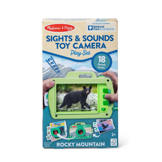 Rocky Mountain National Park Sights & Sounds Wooden Toy Camera Play Set