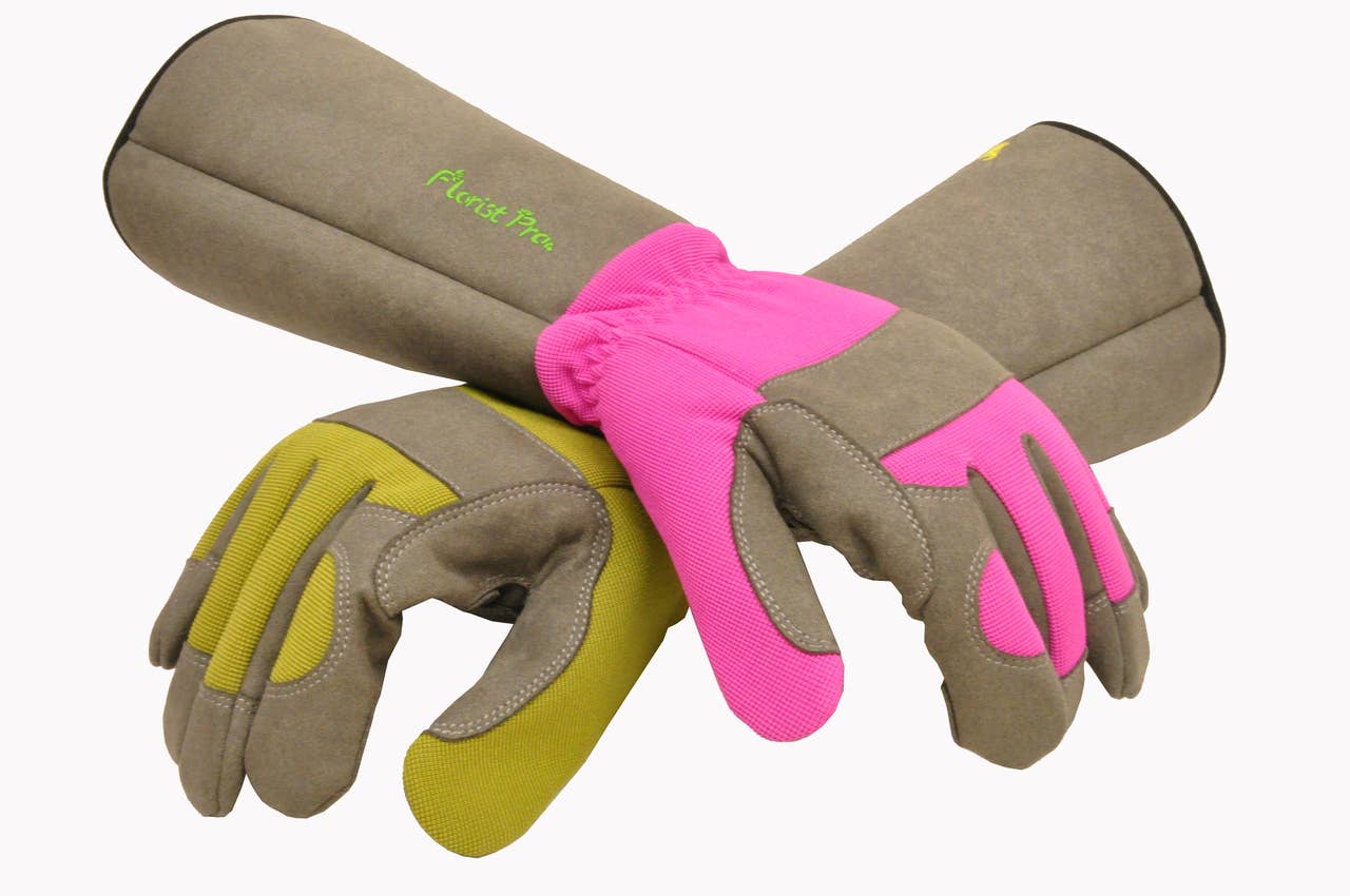 Large Florist Pro Long Sleeve Rose Gardening Gloves - Men