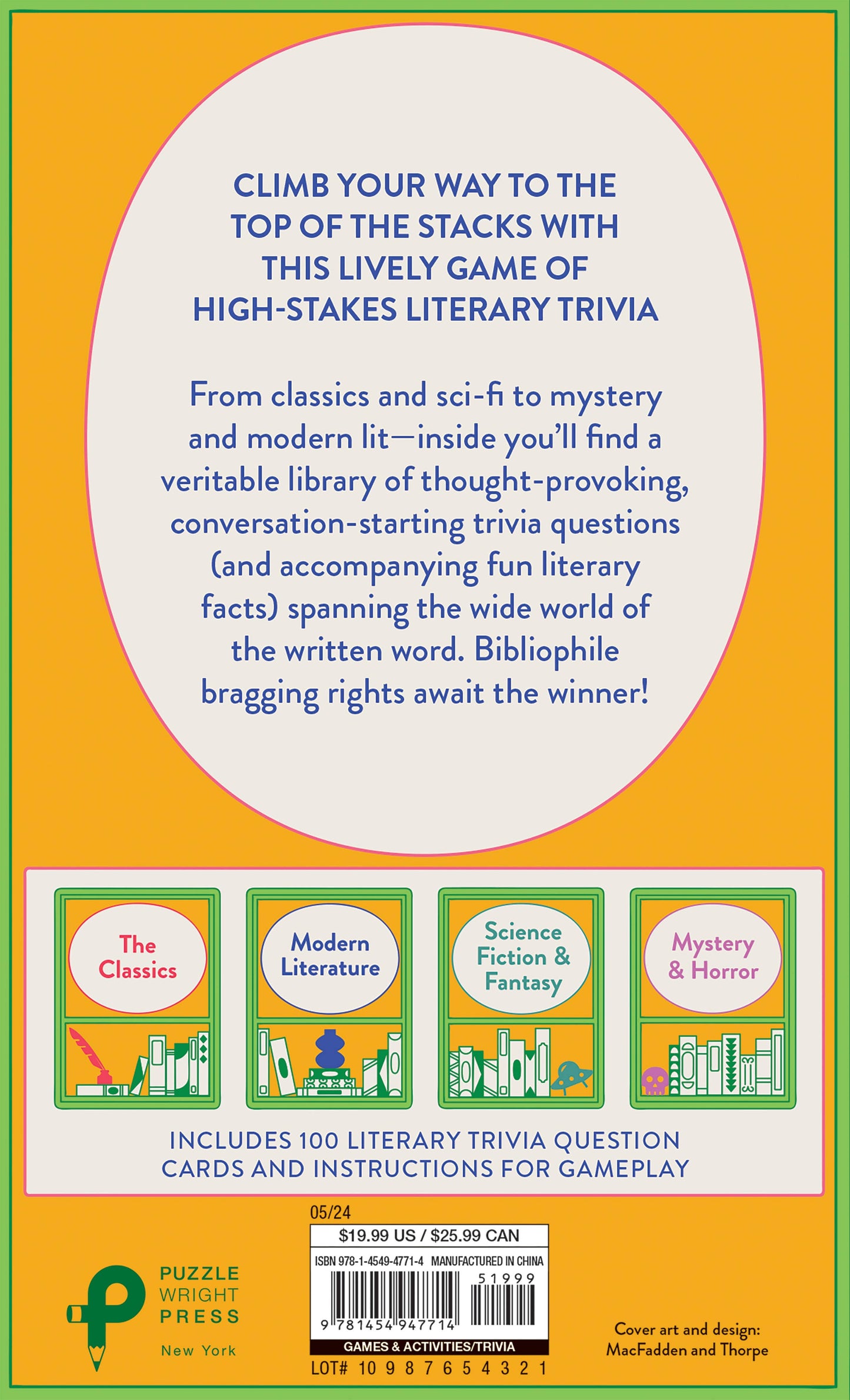 Check Your Shelf: A Literary Trivia Card Game