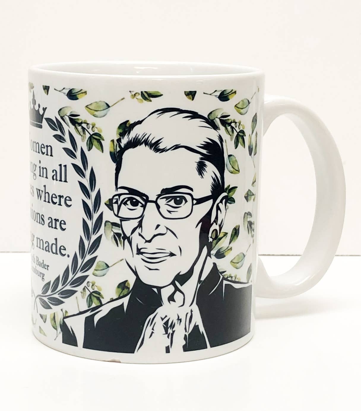 Ruth Bader Ginsburg "Women Belong In All Places" Coffee Mug