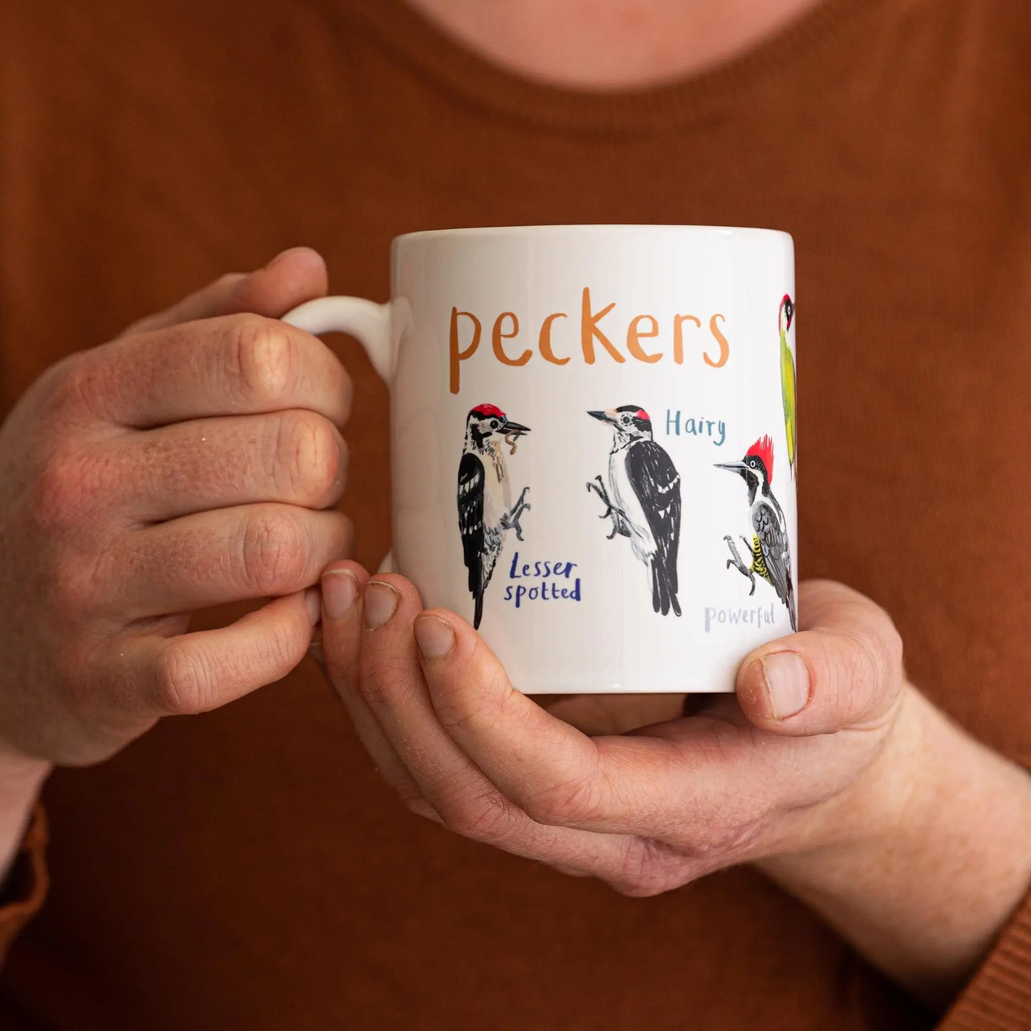 Peckers Bird Pun Woodpecker Fowl Language Coffee or Tea Mug