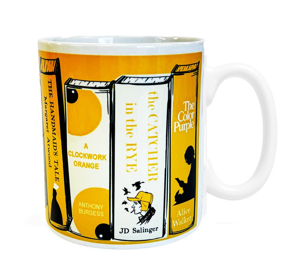 Banned Books Authors Book Spine Tea Coffee Mug