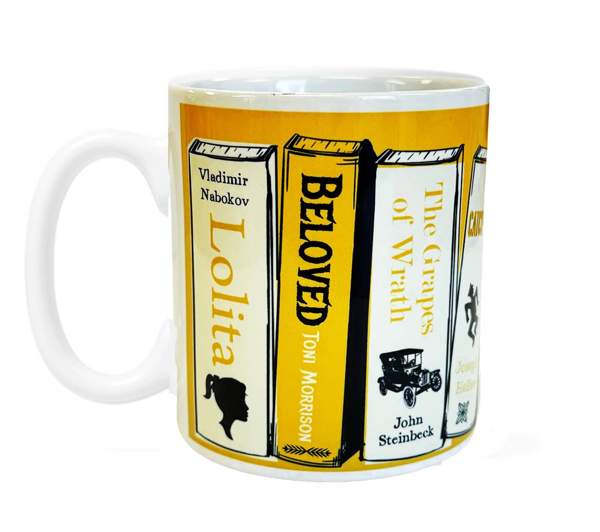 Banned Books Authors Book Spine Tea Coffee Mug